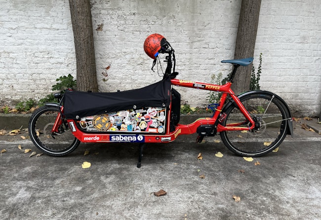 Le vélo Cargo de Jean-Luc Moerman